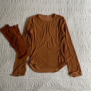 Mame Kurogouchi x Uniqlo mesh top / tabi socks set